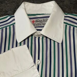 Vtg Turnbull Asser Winchester Shirt 15 1/2 39cm Mens Multicolor Striped England